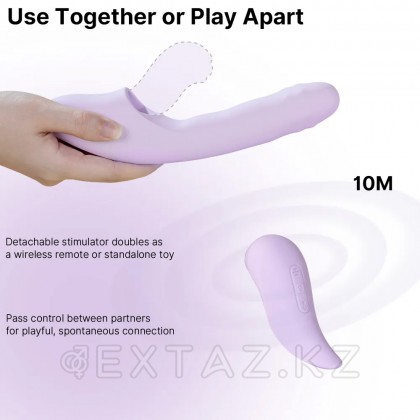 Вибромассажер со съёмным клиторальным пульсатором DuoGlow Svakom от sex shop Extaz фото 7