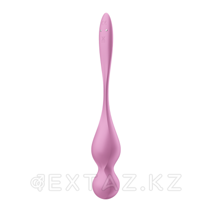 Тренажер для интимных мышц с вибрацией Satisfyer Love Birds 1 розовый (Connect App) от sex shop Extaz фото 4