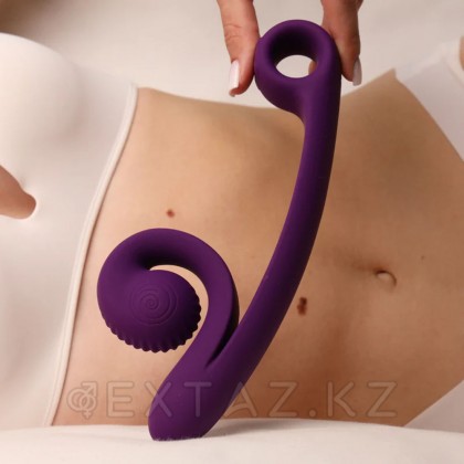 Вибратор для двойной стимуляции SVibe Snail CURVE фиолетовый от sex shop Extaz фото 8