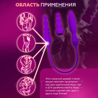 Двойной вибратор Adrien Lastic 2X с пультом ДУ от sex shop Extaz фото 13