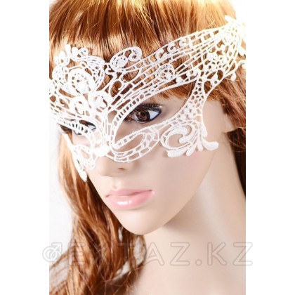 Кружевная белая маска от sex shop Extaz