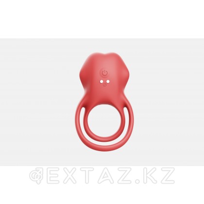 Эрекционное виброкольцо двойное со стимулятором клитора Lick it от sex shop Extaz фото 4