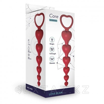Анальная цепочка Love Beam (бордовый) от sex shop Extaz фото 2