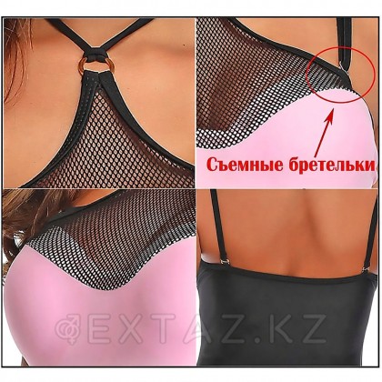 Купальник слитный Mesh Pink (L) от sex shop Extaz фото 3