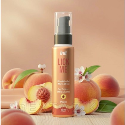 Гель со вкусом персика LICK ME с согревающим эффектом от INTT 50 мл от sex shop Extaz фото 4