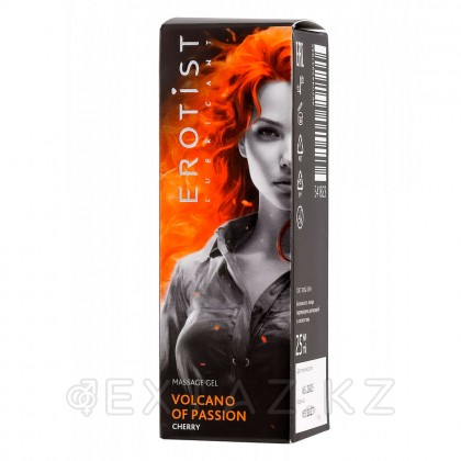 Гель Erotist с эффектом вибрации VOLCANO OF PASSION со вкусом вишни 25 мл от sex shop Extaz фото 4