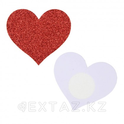 Пэстисы Glitter heart (накладки на грудь) от sex shop Extaz фото 2