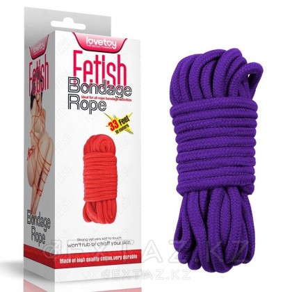 Верёвка для бондажа (10 м., фиолетовая) от sex shop Extaz фото 2