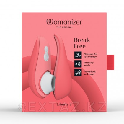 Бесконтактный клиторальный стимулятор Womanizer Liberty 2 розовый от sex shop Extaz фото 3