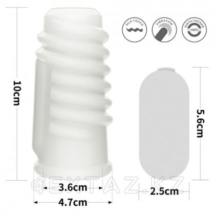 Насадка на пенис с вибрацией Spiral Knights Ring (10*3,6) от sex shop Extaz фото 6