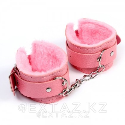 Аксессуар для карнавала- розовые наручники от sex shop Extaz