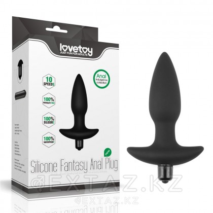 Силиконовый анальный плаг с вибрацией - Fantasy Anal Plug от sex shop Extaz фото 6