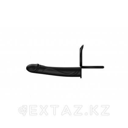Двойное эрекционное кольцо с вибрацией и фаллоимитатором от sex shop Extaz фото 2