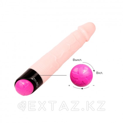 Вибратор-реалистик 19 см (вибрация с ротацией) от sex shop Extaz фото 5