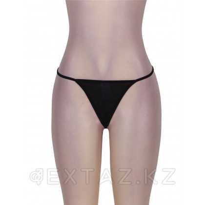 Кружевной пояс для чулок + стринги черные Sexy Lace (размер XS-S) от sex shop Extaz фото 9