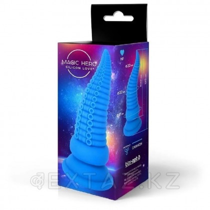 Анальная втулка на присоске Magic Hero синяя (L 125 мм, D 41 мм) от sex shop Extaz фото 2