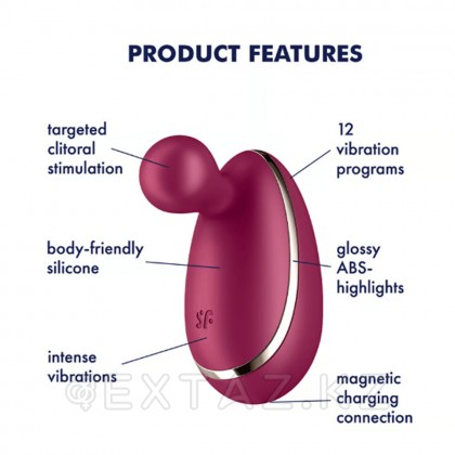 Стимулятор клитора Satisfyer Spot On бордовый от sex shop Extaz фото 6