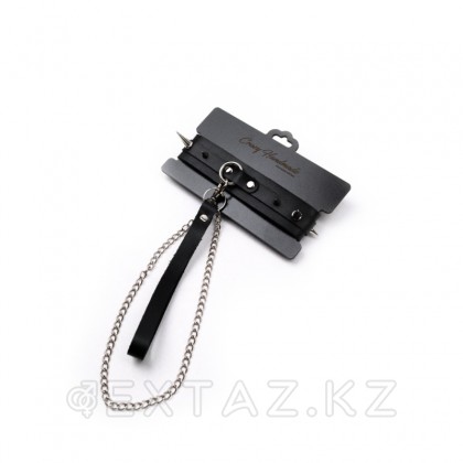 Ошейник с поводком с шипами - extaz.kz фото 2 Ошейник с поводком с шипами от sex shop Extaz фото 2