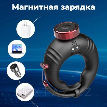 Эрекционное виброкольцо с управлением через приложение от sex shop Extaz фото 5