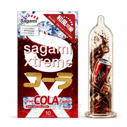 Презервативы SAGAMI Xtreme Cola 10 шт. (латексные со вкусом колы) от sex shop Extaz