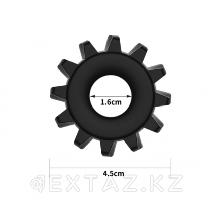 Эрекционное кольцо черное (4.5*1.6) от sex shop Extaz фото 5