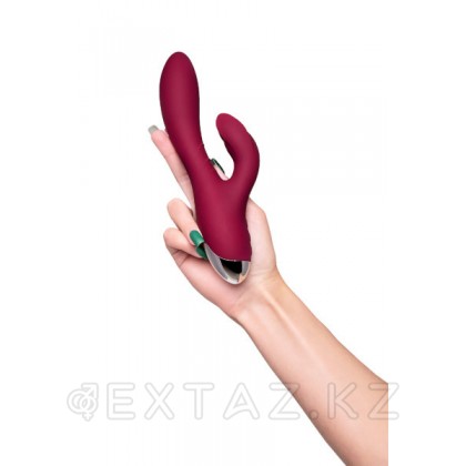 Вибратор с клиторальным стимулятором L'EROINA by TOYFA Mion бордовый, 22 см от sex shop Extaz фото 2