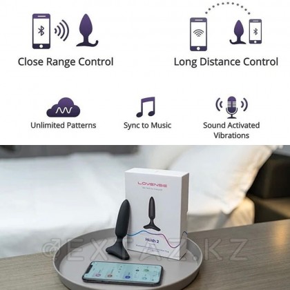 Анальная вибропробка Hush 2 второго поколения с управлением на расстоянии от Lovense (XS: 25*120 мм.) от sex shop Extaz фото 2