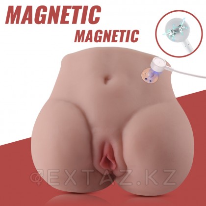Реалистичный двойной мастурбатор Lore с вибрацией от sex shop Extaz фото 4