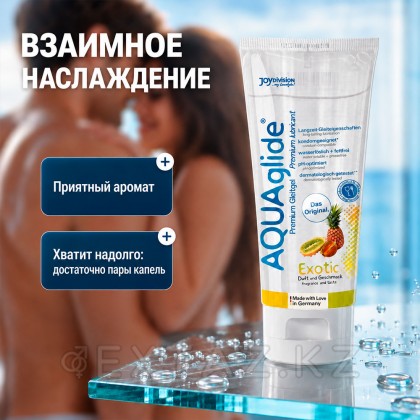 Смазка JoyDivision AQUAglide со вкусом экзотических фруктов, 100 мл от sex shop Extaz фото 3