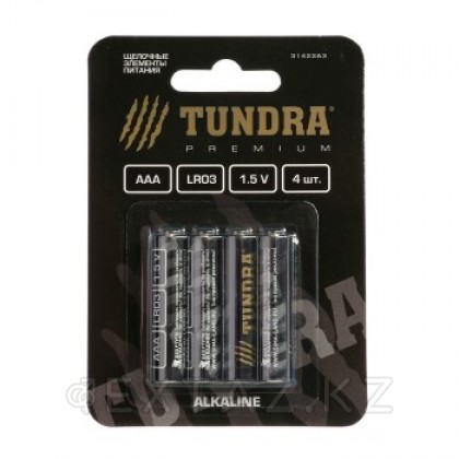 Батарейка алкалиновая TUNDRA, AAA ,LR3, блистер, 4 шт. от sex shop Extaz
