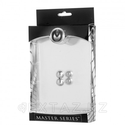 Магнитный зажим на соски и член Master Series Magnus Mighty Magnetic Orbs, 0.9 см от sex shop Extaz фото 3