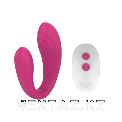 Вибратор с двойной стимуляцией для пар и пультом ДУ от sex shop Extaz фото 7