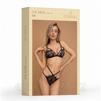 Контурный комплект с кружевом и стрепами Muse (L/XL) от sex shop Extaz фото 2