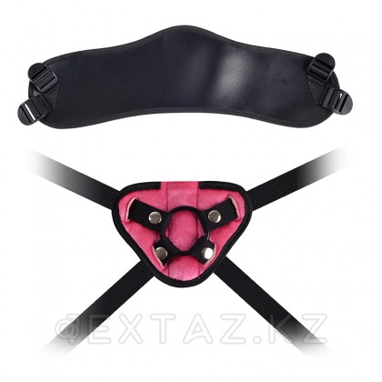 Ремень для страпона с разноразмерным креплением (Розовый) от sex shop Extaz фото 5