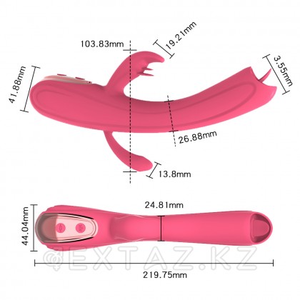 Вибратор с тройной стимуляцией клитора, точки G и ануса от sex shop Extaz фото 6