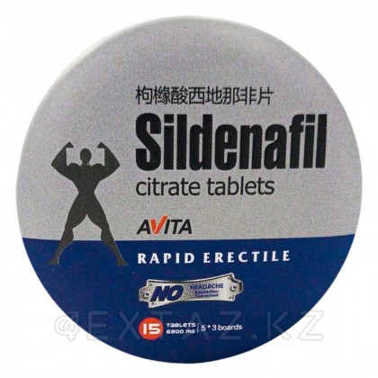 Возбуждющее средство Sildenafil для мужчин (15 таб. + подарок желе для женщин) от sex shop Extaz фото 4