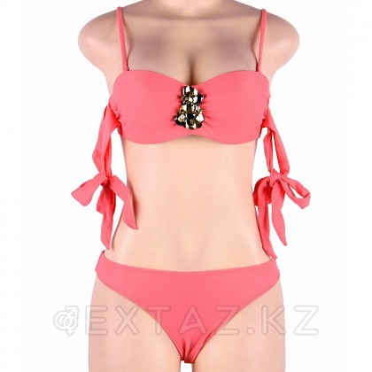 Купальник с завязками Rhinestone Pink (L) от sex shop Extaz фото 3