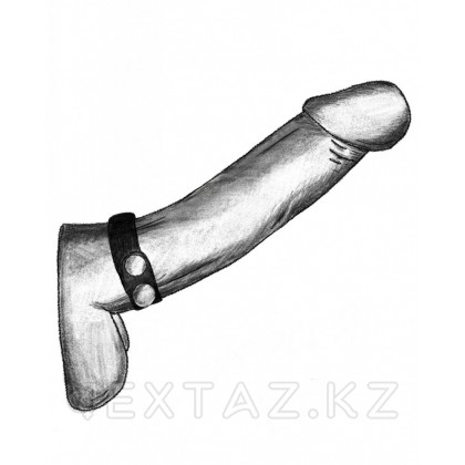 Классический ремень-утяжка на пенис с регулировкой диаметра от sex shop Extaz фото 2