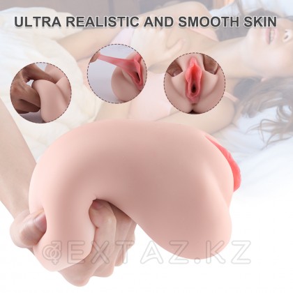 Реалистичный компактный мастурбатор Eden с вибрацией от sex shop Extaz фото 5