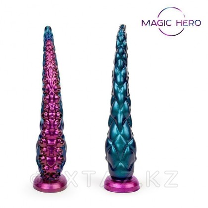 Фаллоимитатор в виде щупальца осьминога Magic Hero зелено-розовый с перламутром (L 270 мм, D 17×55 мм) от sex shop Extaz фото 5