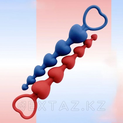 Анальная цепочка Heart Ray (кобальт) от sex shop Extaz фото 4