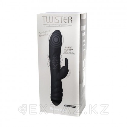 Вибратор-массажер с функцией ротации Twister черный от Adrien Lastic от sex shop Extaz фото 5