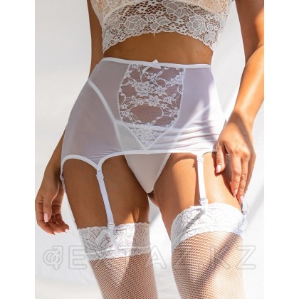 Пояс на высокой посадке с ремешками для чулок белый (3XL) от sex shop Extaz фото 2