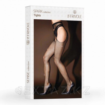 Колготки с вырезами и стразами в сетку Spark, S/M от sex shop Extaz фото 5