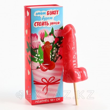 Леденец XXL в коробке «Букет, вкус: клубника, 120 г (18+) от sex shop Extaz фото 2