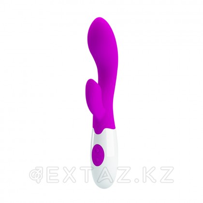 Вибратор с вибростимулятором клитора (20 см. х 3,6 см.) от sex shop Extaz
