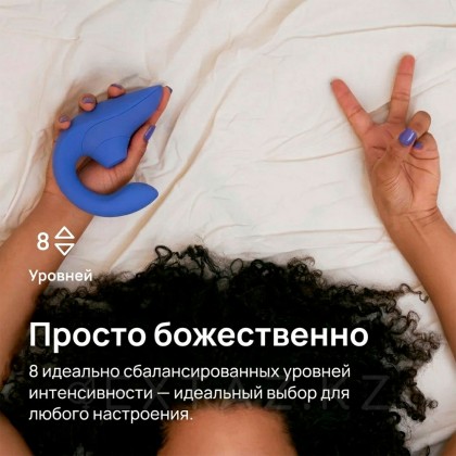 Бесконтактный клиторальный стимулятор Womanizer Blend, голубой от sex shop Extaz фото 13