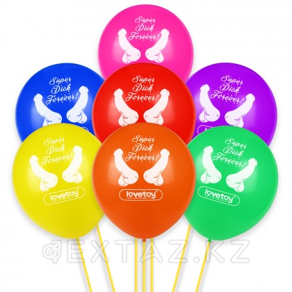 Воздушные шарики Super Dick Forever (с фаллосами) 7 шт. от sex shop Extaz фото 6