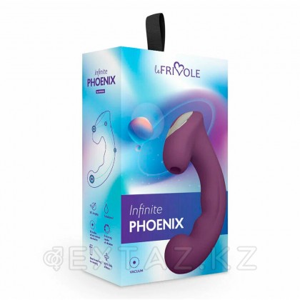 Стимулятор вакуумный Le Frivole Infinite Phoenix с клиторальным отростком, фиолетовый от sex shop Extaz фото 4
