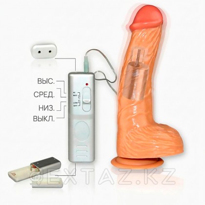 Вибратор на присоске к стене - 18 см. от sex shop Extaz фото 4
